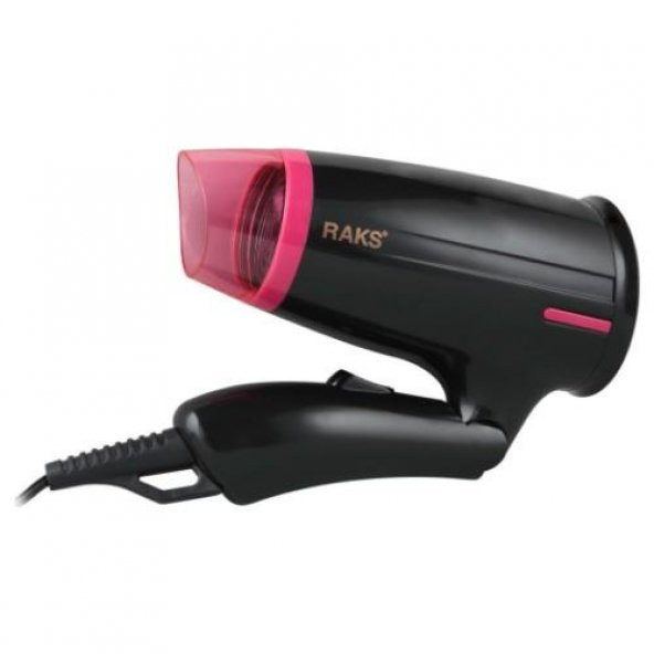 Raks Lia 1000 W Seyahat Tipi Saç Kurutma Makinesi siyah