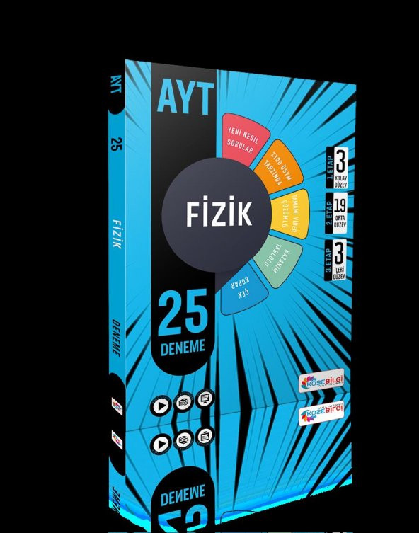 Köşebilgi Yayınları AYT 25 Fizik Branş Denemesi - 1