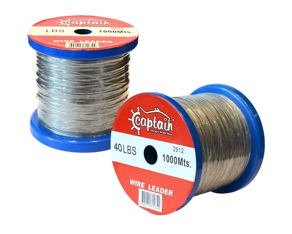 Captain Çelik Tel 1.000mt Steel Wire Leader  40 lbs