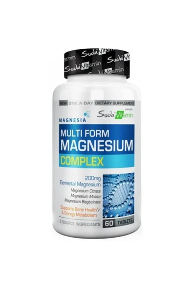 SUDA VITAMIN Multi Form Magnesıum Complex 60 Tablet 8681571354666