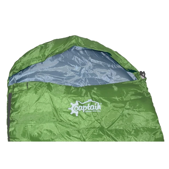 Captain Kamp Uyku Tulumu 7405 Mumya Tipi 190+30x50x75 cm Yeşil - 5