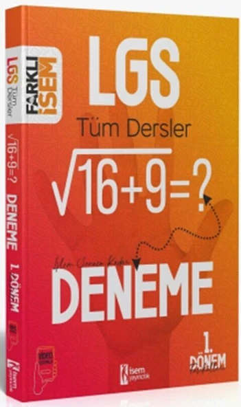 İsem Yayınları 8. Sınıf Farklı İsem 1. Dönem 5 Deneme - 2
