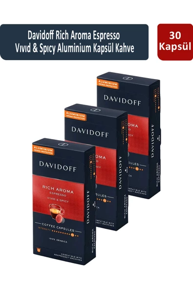 Davidoff Rich Aroma Espresso Vıvıd & Spıcy Kapsül Kahve x 3 Adet