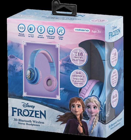 Bluetooth Kulaklık Disney Frozen Karlar Ülkesi Anna Elsa Mikrofonlu Kablosuz Çocuk Kulaklığı Lisanslı DY-3054-FR