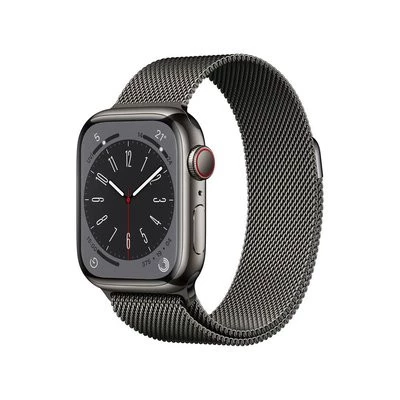 Apple Watch Series 8 Gps + Cellular 41MM Graphite Stainless Steel Case With Graphite Milanese Loop - MNJM3TU/A