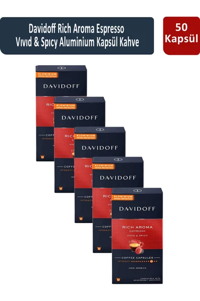 Davidoff Rich Aroma Espresso Vıvıd & Spıcy Kapsül Kahve x 5 Adet