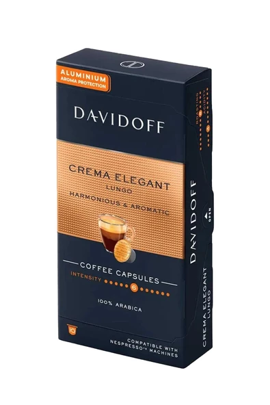 Davidoff Crema Elegant Lungo Harmonıous & Aromatıc Kapsül Kahve x 2 Adet - 3