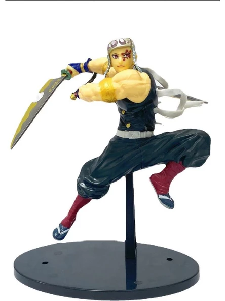 Anime Demon Slayer Tengen Uzui Karakter Figür Oyuncak 21 cm