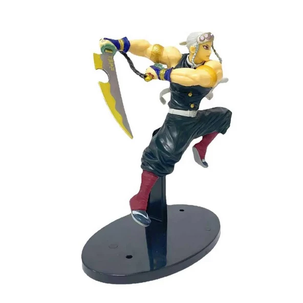 Anime Demon Slayer Tengen Uzui Karakter Figür Oyuncak 21 cm - Resim 6
