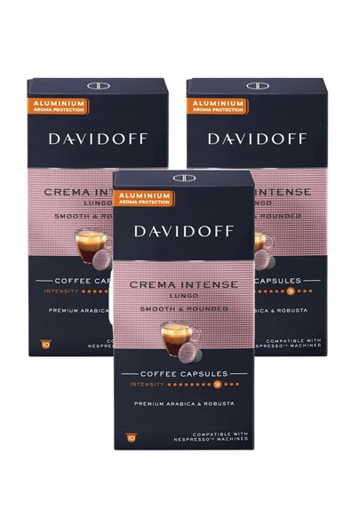Davidoff Crema Intense Lungo Smooth &  Rounded Kapsül Kahve x 3 Adet - Resim 2