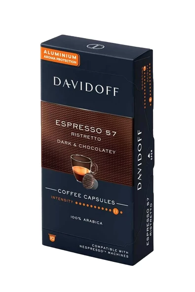 Davidoff Espresso 57 Ristretto Dark & Chocolatey Kapsül Kahve x 10 Adet - Resim 3