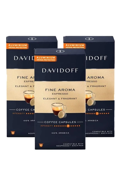 Davidoff Fine Aroma Espresso Elegant & Fragrant Kapsül Kahve x 3 Adet - Resim 2