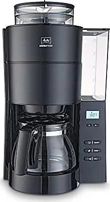 Melitta Aromafresh Kahve öğütücülü Filtre Kahve Makinesi, Termoslu, Paslanmaz çelik, 1.25 L Kapasite, 1080W, çıkartılabilir Su Tanklı, Siyah