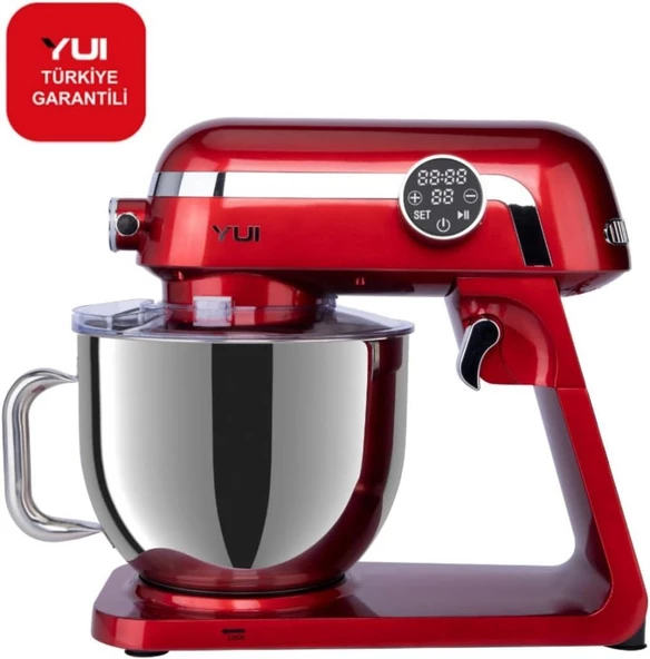 Yui M123 Easy Chef Premium 1800 W 7 lt Stand Mikser Kırmızı - Outlet