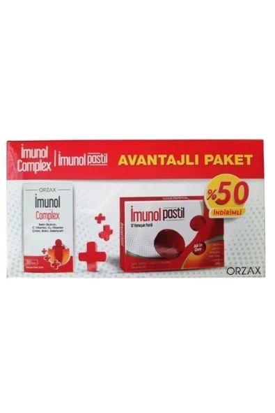 Orzax İmunol Complex + İmunol Pastil Avantajlı Paket