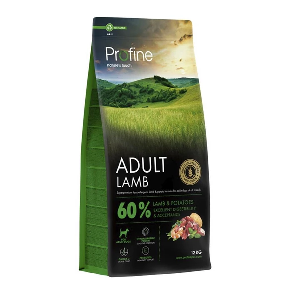 Profine 12kg Gluten Free Adult Lamb Glutensiz Kuzu Etli Yetişkin Köpek Maması