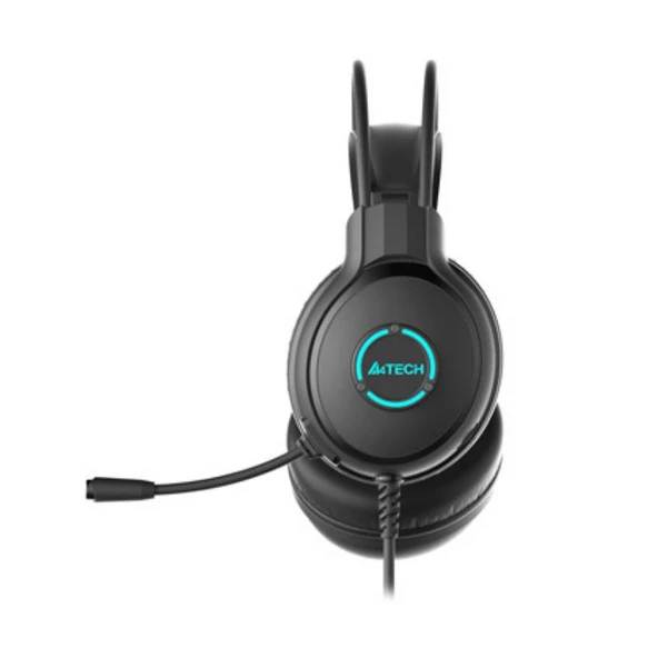 A4 Tech FH-300U Kablolu Mikrofonlu Kulaklık, Usb, Siyah Neon - 3