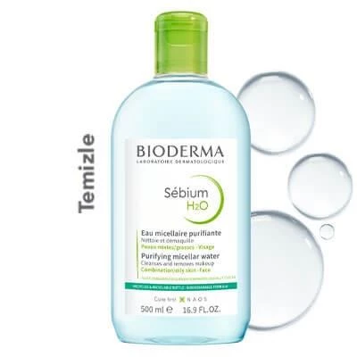 Bıoderma Sebium H2o Mıcellar Temizleme Suyu Karma Ciltler İçin 500 ml