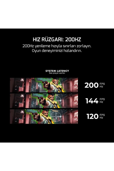 Gamepower Vivid T50 27" 1500R Curved Rgb Beyaz 200Hz 0.5Ms Fhd 2X2w Speaker Va Gaming Monitör (Sıfır Ölü Piksel Garantili) - 3