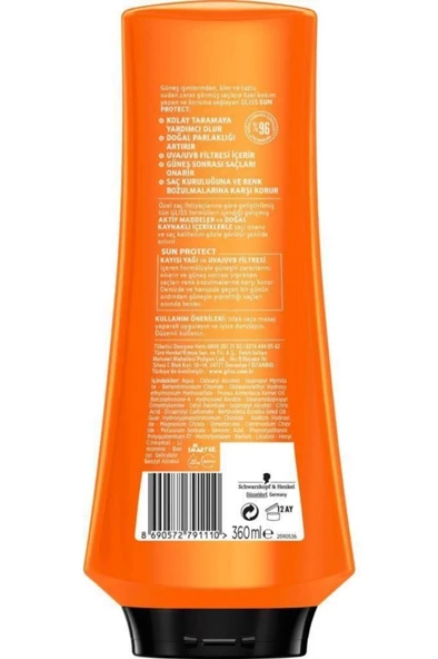 Gliss Sun Protect Güneşe Karşı Koruyucu Saç Kremi 360 ML 6'lı - 4