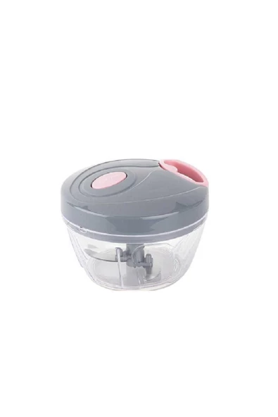 TANTİTONİ Açık Pembe Gri Küçük Pratik Doğrayıcı - 375 Ml - 3