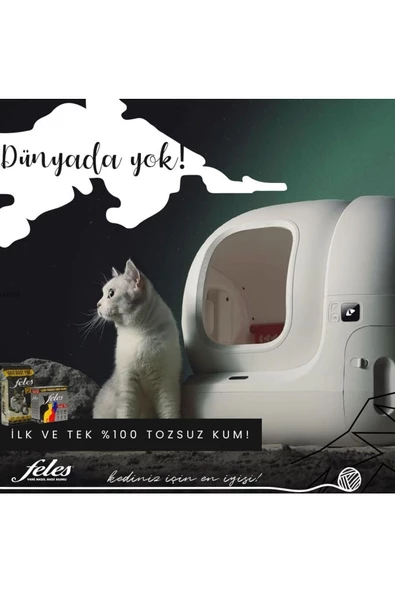 Feles Kedi Kumu %100 Tozsuz 10lt - Resim 2