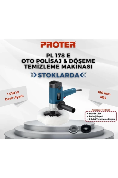 Proter PL 178 E OTO POLİSAJ DÖŞEME TEMİZLEME MAKİNASI