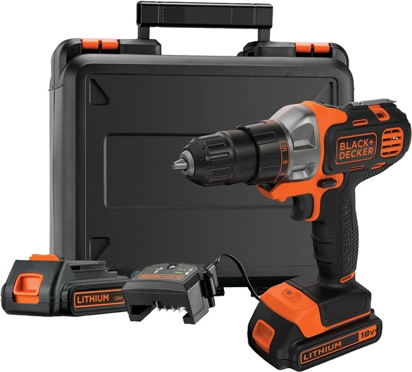 Black+Decker MT218KB Çift Akülü 1.5 Ah Matkap