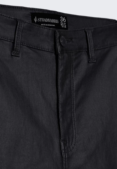 Stradivarius Süper yüksek bel mumlu pantolon - 5