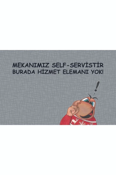Self Servis Mekan Kapı Önü Paspas LoveBug-T - 2