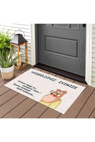 Evimin Sahibi Kapı Önü Paspas LoveBug-T ürün görseli 1