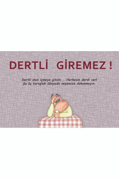 Dert Mi Dinleyeceğiz Hep ! Kapı Önü Paspas LoveBug-T - 2