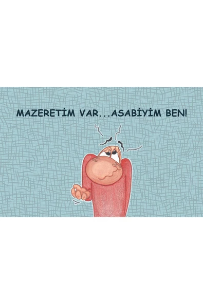 Mazeretim Var Kapı Önü Paspas LoveBug-T - 2