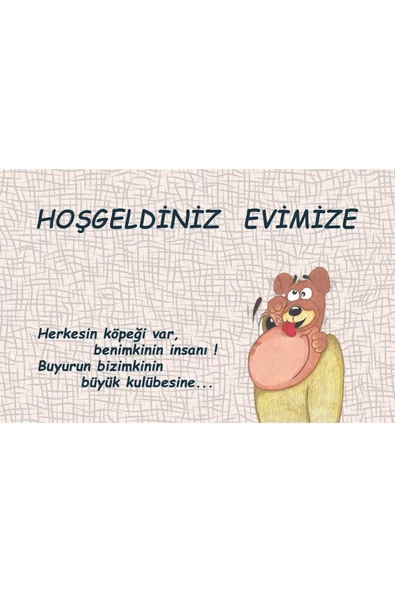 Evimin Sahibi Kapı Önü Paspas LoveBug-T - Resim 2