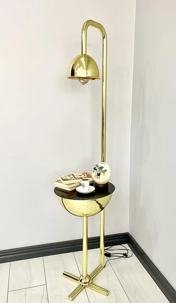 Karanfil Gold Tek Sehpalı Lambader - 2