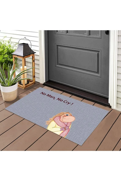 No Man No Cry Kapı Önü Paspas LoveBug-T ürün görseli 1