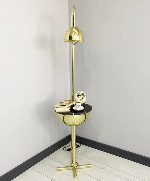 Karanfil Gold Tek Sehpalı Lambader - 3