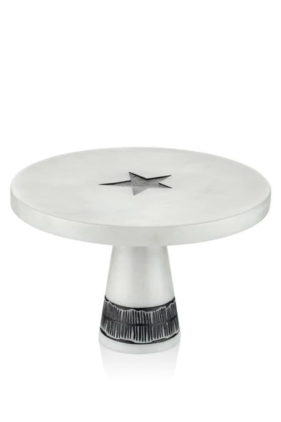 SETABİANCA EVZA  AYAKLI YILDIZ DEKOR AYAKLI SUNUMLUK 28*28*18CM