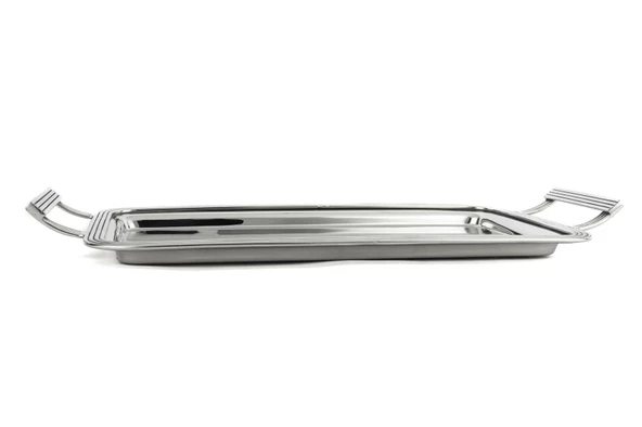 Mikasa Moor Gümüş Dik Kulplu Metal Tepsi 50x24cm - 2
