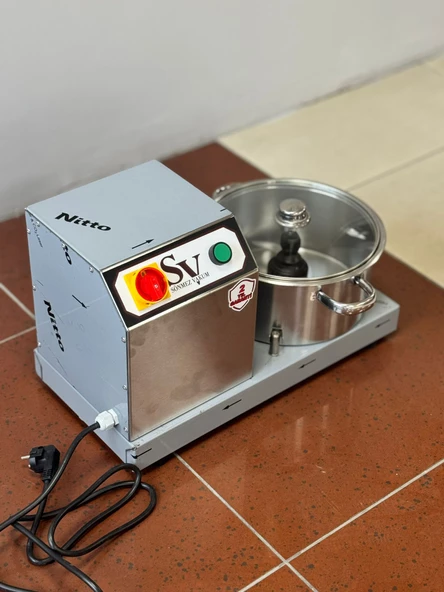 Sönmez 4 Bıçaklı Soğan Doğrama Makinesi 7 Litre Paslanmaz - Resim 3