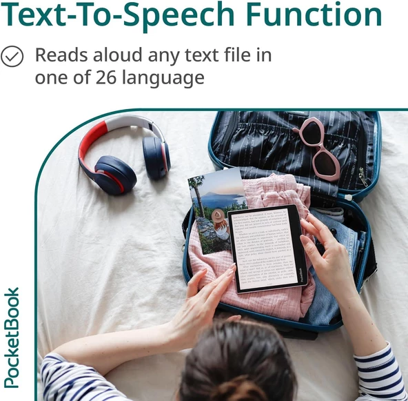 PocketBook Era Color E-Okuyucu | 7'' E-Ink Kaleido 3 Ekran | Sesli Kitap | Su Geçirmez | Metinden Sese Fonksiyonu | Dahili Hoparlör | Stormy Sea - 7