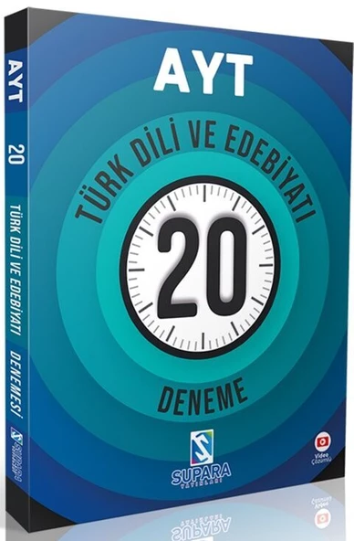 Supara Yayınları AYT Türk Dili ve Edebiyatı 20 Deneme ürün görseli 1