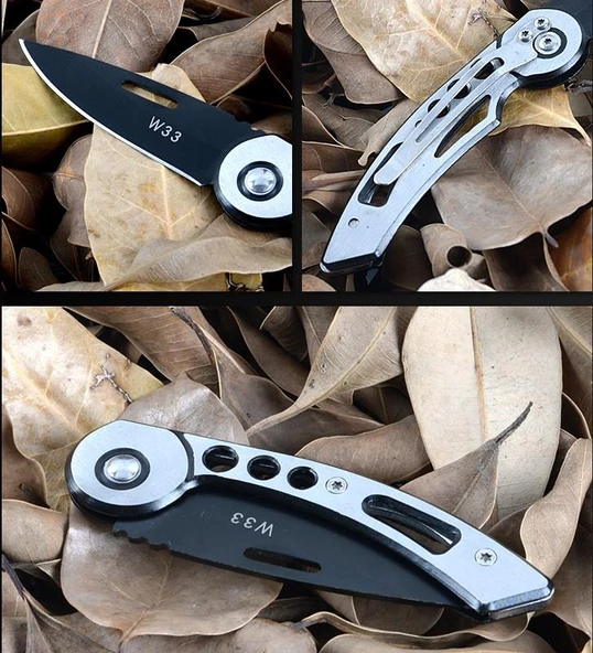 Valkyrie w33 Paslanmaz Çelik Kamp Av Bıçağı Katlanır Çakı - 3