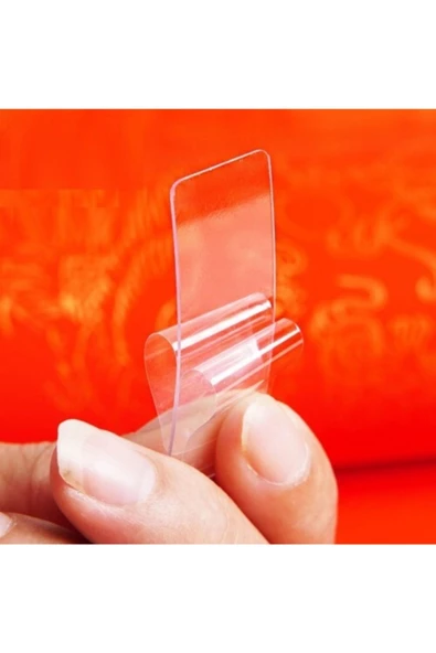 60 Parça Çok Amaçlı İnce Şeffaf Çift Taraflı Bant 1 Cm X 3,5 Cm Nano Bant Duvar Bandı - 3