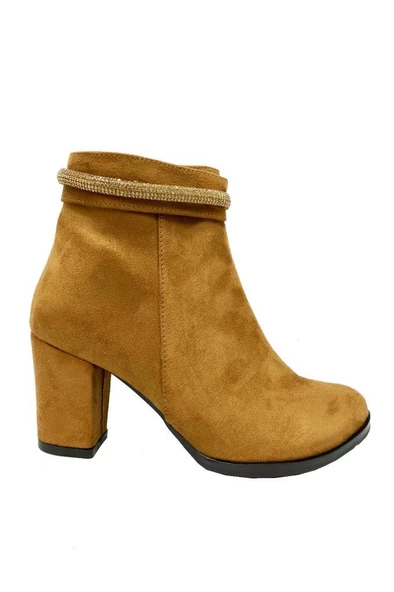 Cotcolic 22013 Süet Trend Fashion Kadın Bot - Resim 5