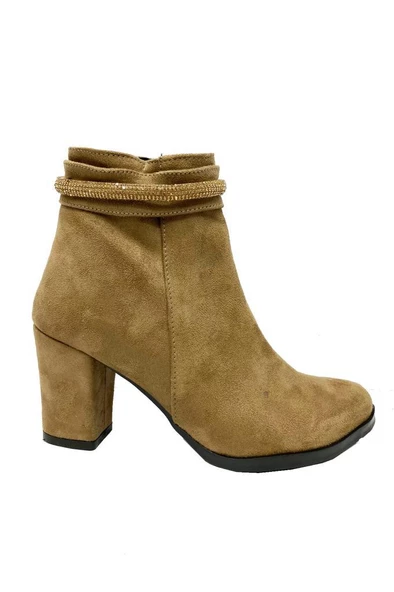 Cotcolic 22013 Süet Trend Fashion Kadın Bot - Resim 2