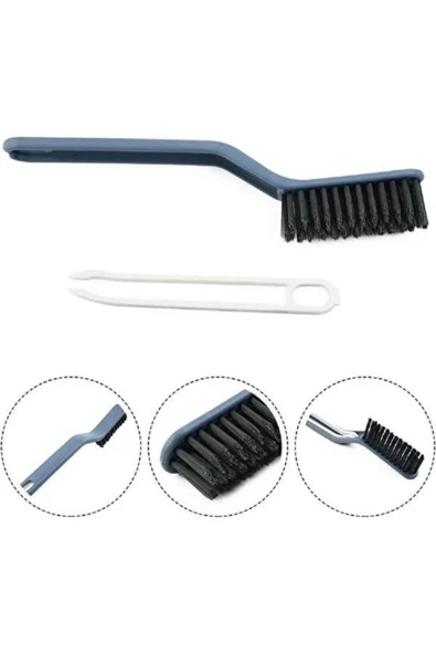 Çok Fonksiyonlu Fırça Derz Zemin Banyo Fayans Mutfak Temizlik Fırçası Sökme Aparatlı Cımbızlı Fırça - 4