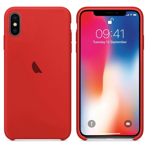 Apple iPhone X / iPhone XS Silikon içi Kadife Lansman Kılıf - Resim 5