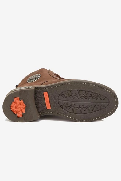 Harley Davidson Jim Hakiki Nubuk Deri Bot 36-40 Dark Brown Nubuk - Resim 4