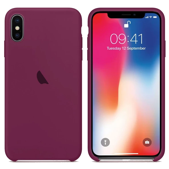 Apple iPhone X / iPhone XS Silikon içi Kadife Lansman Kılıf - Resim 2